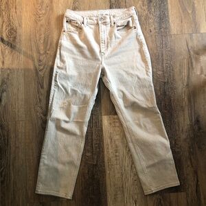Abercrombie & Fitch Women’s Tan Jeans 29 Ankle Straight Ultra High Rise
